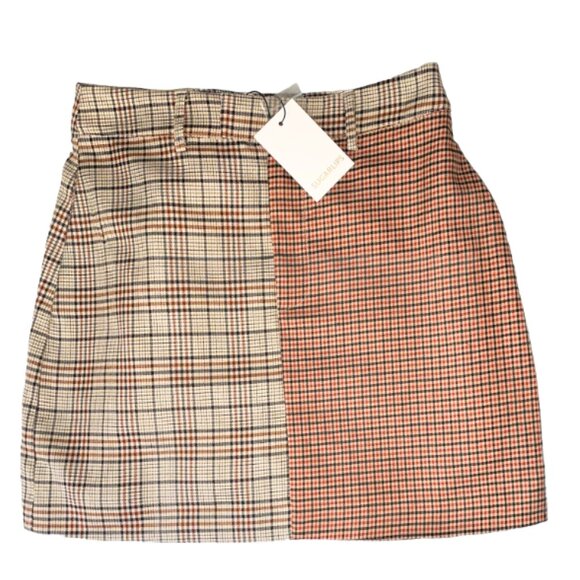 Juniors Plaid Lined Sugarlips Skirt Size Small - Picture 1 of 3